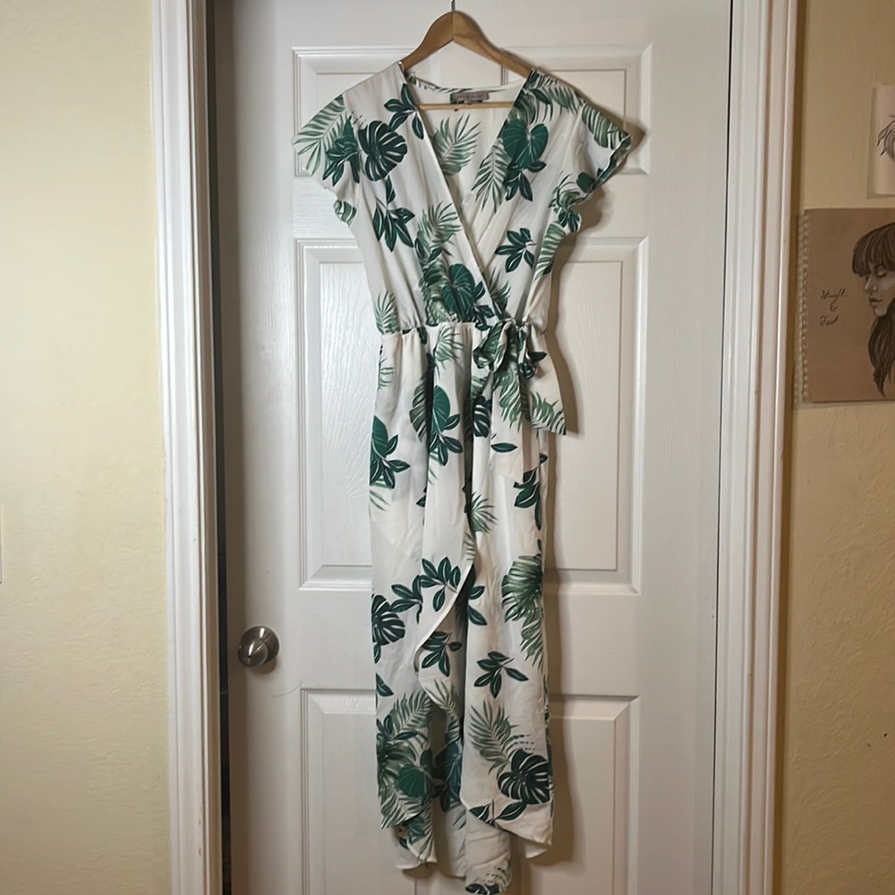 Monstera Floral Dress